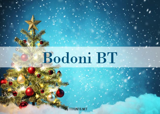 Bodoni BT example